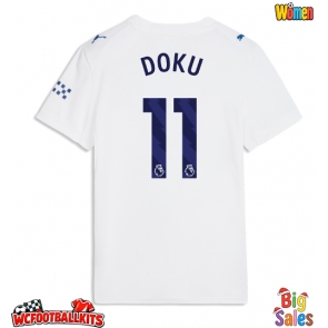 Manchester City Jeremy Doku #11 Replica Third Stadium Shirt for Women 2026-27 Short Sleeve